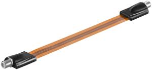 Goobay 11953 coax-kabel 0,2 m F-type Bruin