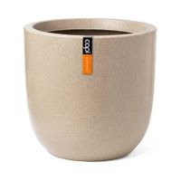 Capi Europe Bloempot bol Waste Smooth NL - 43x41 - Terrazzo beige