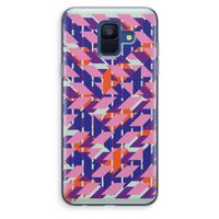 Skew Blush 3: Samsung Galaxy A6 (2018) Transparant Hoesje