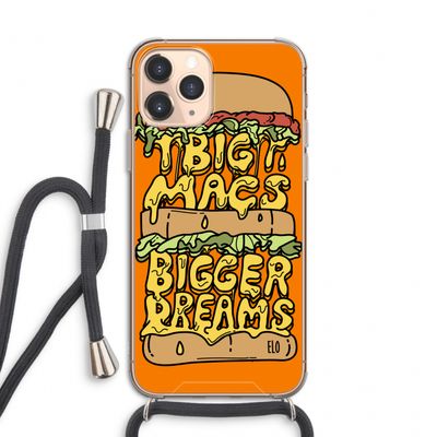 Big Macs Bigger Dreams: iPhone 11 Pro Transparant Hoesje met koord