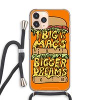 Big Macs Bigger Dreams: iPhone 11 Pro Transparant Hoesje met koord