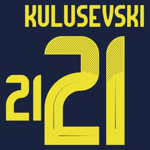 Kulusevski 21 (Officiële Zweden Away Bedrukking 2024-2025)