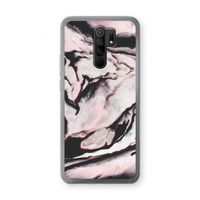 Roze stroom: Xiaomi Redmi 9 Transparant Hoesje