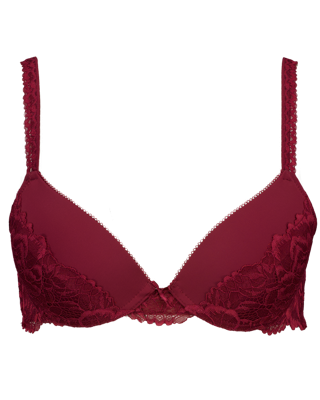 Cheeky plunge Push-up beha - Rood