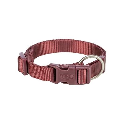 TRIXIE HALSBAND HOND PREMIUM SANGRIA ROOD 15-25X1 CM