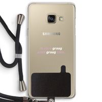 uzelf graag zien: Samsung Galaxy A3 (2016) Transparant Hoesje met koord