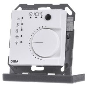 210027  - EIB, KNX temperature controller, continuous controller with bus interface and binary input, pure white matt, 210027