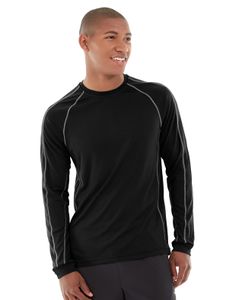 Deion Long-Sleeve EverCool&trade; Tee-XL-Black