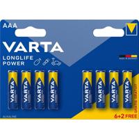 Varta Batt va longlife power lr03 aaa potlood krt a 8