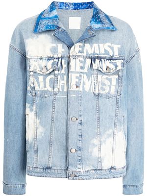Alchemist veste en jean à logo imprimé - Bleu