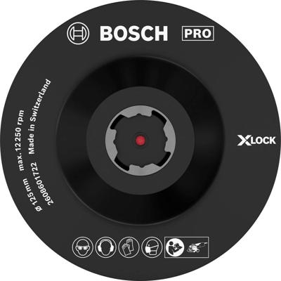 Bosch Accessories 2608601722 X-LOCK steunschijf, met klittenbandbevestiging 125 mm
