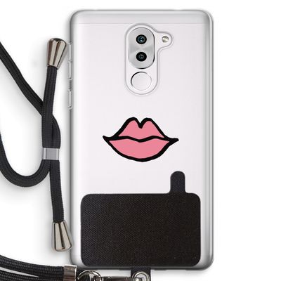 Kusje: Honor 6X Transparant Hoesje met koord