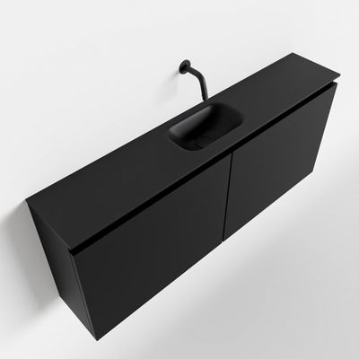 Toiletmeubel Mondiaz Ture | 120 cm | Meubelkleur Urban | Eden wastafel Urban Midden | Zonder kraangat