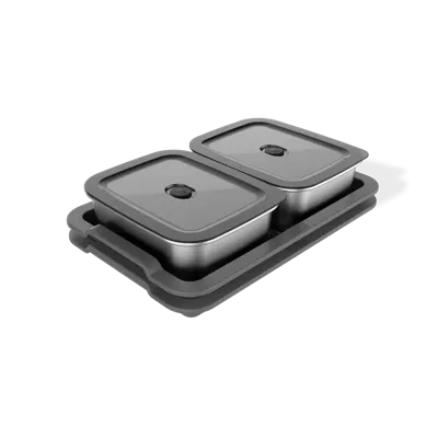 Weber Works BBQ Serveer Set Serving Kit Tray Prep Containers Dienblad