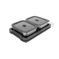 Weber Works BBQ Serveer Set Serving Kit Tray Prep Containers Dienblad