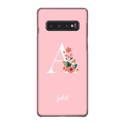 Pink Bouquet: Samsung Galaxy S10 4G Volledig Geprint Hoesje