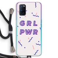 GRL PWR: Oppo A72 Transparant Hoesje met koord
