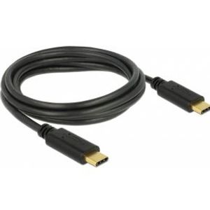 Delock 83324 USB 2.0-kabel Type-C naar Type-C 2 m PD 5 A E-Marker