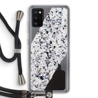 Gespikkelde marmer: Samsung Galaxy A41 Transparant Hoesje met koord