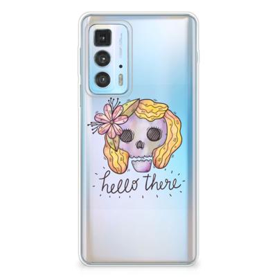 Silicone Back Case Motorola Edge 20 Pro Boho Skull Silicone Back Case Motorola Edge 20 Pro Boho Skull