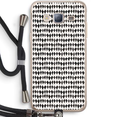 Crazy shapes: Samsung Galaxy J3 (2016) Transparant Hoesje met koord