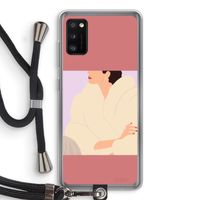 Cosy: Samsung Galaxy A41 Transparant Hoesje met koord