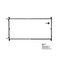 VEVOR Gate Kit Poortframeset Verstelbaar voor opening (152-243cm) 119cm Hoogte