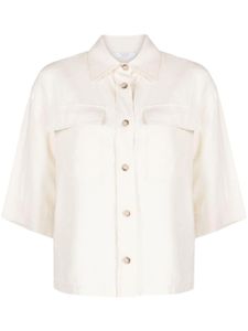 Peserico short-sleeved linen shirt - Tons neutres