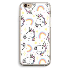 Rainbow Unicorn: iPhone 6 / 6S Transparant Hoesje
