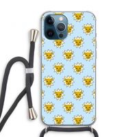 Leeuwenkoppen: iPhone 12 Pro Transparant Hoesje met koord