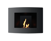 Tenderflame Wall 180 Steel Zwart