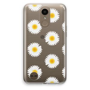 Margrietjes: LG K10 (2017) Transparant Hoesje