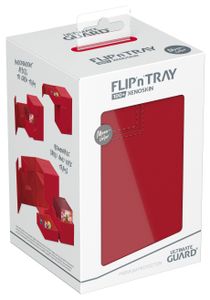 Ultimate Guard Flip`n`Tray 100+ XenoSkin Monocolor Red