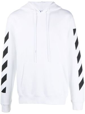 Off-White hoodie Diag Arrow - Blanc