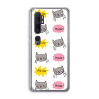 Meow: Xiaomi Mi Note 10 Transparant Hoesje