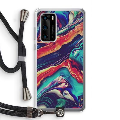 Chameleon Sun: Huawei P40 Transparant Hoesje met koord