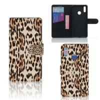 Huawei Y7 (2019) | Telefoonhoesje | Met pasjeshouder | Leopard