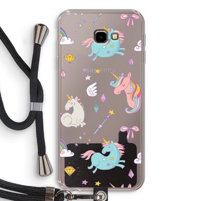 Fantasiewereld: Samsung Galaxy J4 Plus Transparant Hoesje met koord