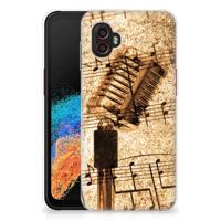 Samsung Galaxy Xcover 6 Pro | Siliconen hoesje | met foto Bladmuziek