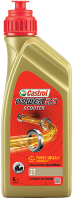 Castrol olie power rs scooter 2t fles à 1 liter