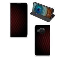 Nokia X20 | X10 | Hoesje met Magneet | Geruit Rood
