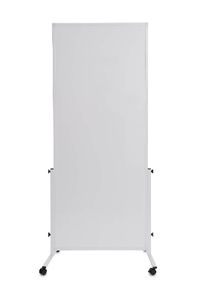 Maul Mobiel whiteboard MAULsolid easy2move (b x h) 1000 mm x 1800 mm Wit Kunststof coating Aan beide zijden te gebruiken, Incl. wielen