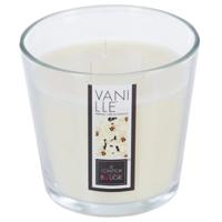 Atmosphera Candles Geurkaars - in glas - vanille aroma - 40 branduren - 13 x 12 cm Atmosphera Candles Geurkaars - in glas - vanille aroma - 40 branduren - 13 x 12 cm