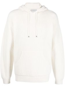 Drôle De Monsieur pull gaufré à logo brodé - Blanc