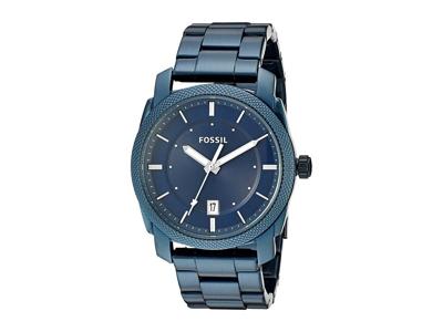 Fossil HerenhorlogeFS5231 &apos;Machine&apos; blauw roestvrij staal