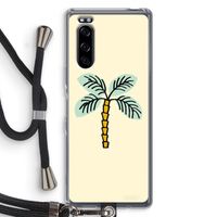 Palmboom: Sony Xperia 5 Transparant Hoesje met koord