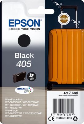 Epson inktcartridge 405, 350 pagina&apos;s, OEM C13T05G14010, zwart
