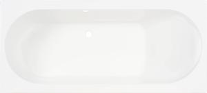 Saqu Bindo inbouwbad met ligzijde links 180x80cm glans wit acryl