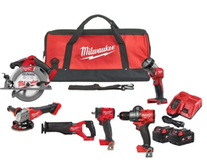 Milwaukee M18 FPP6H3-502B M18 FUEL™Power Pack | 6 machines | 18V | 5.0 Ah Li-Ion | In Tas - 4933498659