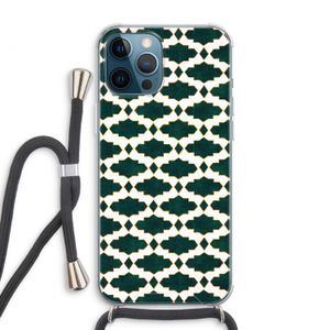 Moroccan tiles: iPhone 12 Pro Max Transparant Hoesje met koord